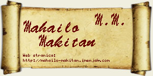 Mahailo Makitan vizit kartica